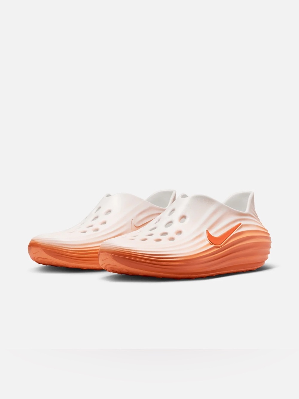 🔥 NEW Nike ReactX Rejuven8 Orange Frost Sail Slip-On Shoes Men's 8 / Women's 9